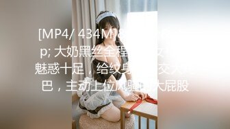 [MP4/ 434M]&nbsp;&nbsp; 大奶黑丝全程露脸女模特魅惑十足，给纹身小哥交大鸡巴，主动上位风骚的大屁股