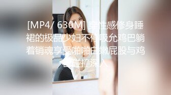 [MP4/ 630M] 穿性感修身睡裙的极品少妇不停吸允鸡巴躺着销魂享受啪啪白嫩屁股与鸡巴碰撞深入