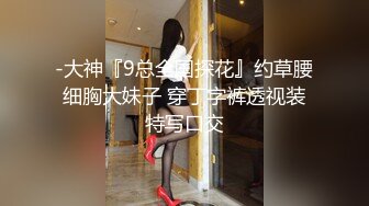 -大神『9总全国探花』约草腰细胸大妹子 穿丁字裤透视装特写口交