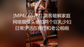 [MP4/ 657M] 黑客破解家庭网络摄像头偷拍两个巨乳少妇日常生活在客厅和老公啪啪