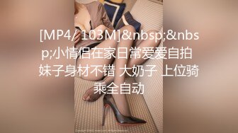 [MP4/ 103M]&nbsp;&nbsp;小情侣在家日常爱爱自拍 妹子身材不错 大奶子 上位骑乘全自动