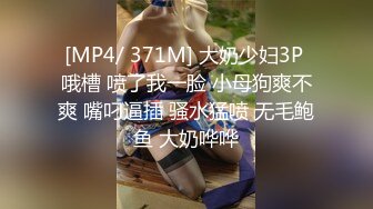 [MP4/ 371M] 大奶少妇3P 哦槽 喷了我一脸 小母狗爽不爽 嘴叼逼插 骚水猛喷 无毛鲍鱼 大奶哗哗