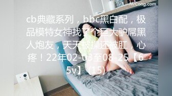 cb典藏系列，bbc黑白配，极品模特女神找了个巨大驴屌黑人炮友，天天被操还被肛，心疼！22年02-03至08-25【65v】 (15)